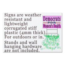 A Explanation of Signs yard signs