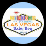 A Fabulous Las Vegas Baby Boy Sticker stickers