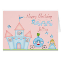 A Fabulous Princess Party Card