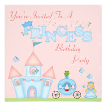 A Fabulous Princess Party Custom Invitation