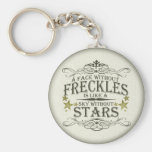 A Face Without Freckles Key Chain