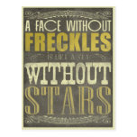 A Face Without Freckles Post Card