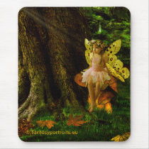 A Fairy and her pet on mousepad by myfairies A Fairy and her pet on mousepad