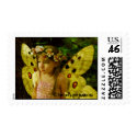A Fairy and her pet stamp by myfairies A Fairy and her pet stamp