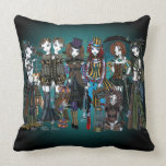 A Fairy Steampunk Circus Throw Pillow