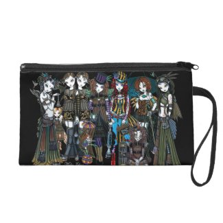 A Fairy Steampunk Circus Wristlet Bag