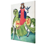 A Falconer, from Codex de Capodilista Canvas Print