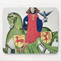 A Falconer, from Codex de Capodilista Mousepad