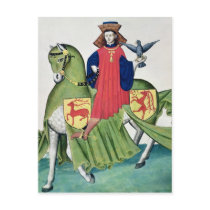 A Falconer, from Codex de Capodilista Postcard