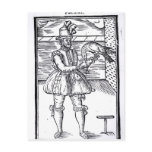 A Falconer with his Goshawk Postcard