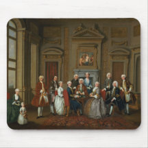 A Family in a Palladian Interior , 1740 Mouse Pad