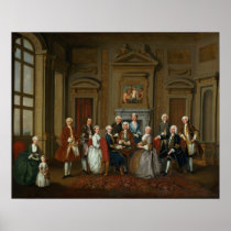A Family in a Palladian Interior , 1740 Posters