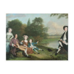 A family of Anglers, 1749 Post Card