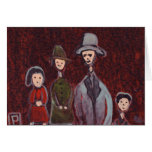 A family of four greeting card