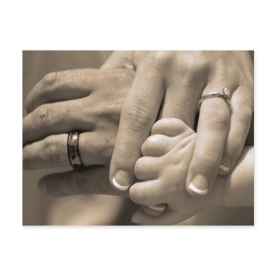 A Family's Wedding Day Post Card