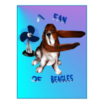 A Fan Of Beagles lettered Poster posters