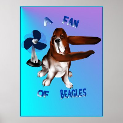 A Fan Of Beagles lettered Poster by Lotacats