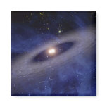 A faraway solar system refrigerator magnet