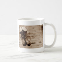 A Farmer's Muddy Rubber Boots Coffee Mug