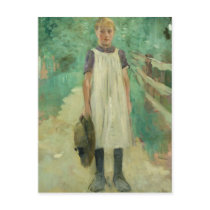 A Farmgirl, 1895 Post Card