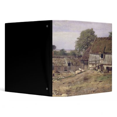 A Farmhouse in Sweden, 1834 Binder by bridgemanart