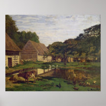 A Farmyard in Normandy, c.1863 Poster