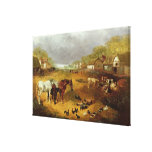 A farmyard in Spring, 19th century Stretched Canvas Prints