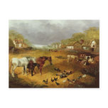 A farmyard in Spring, 19th century Post Card