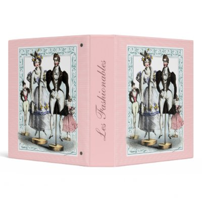 A Fashionable Vintage French Family Vinyl Binders by VictorianBeauties