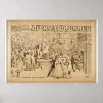 A Female Drummer, 'Bargain Day Sale of Corsets' Poster