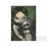 "A Ferret and His Fairy" Greeting Card