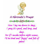 A Fibromite's Prayer t-shirts