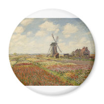 A Field of Tulips in Holland (1886) magnets