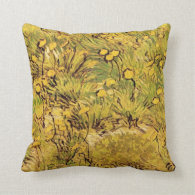 A Field of Yellower Flowers, Vincent Van Gogh Throw Pillow