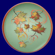 A Fiery Wild Autumn Ride  Plate plates