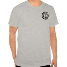 A Fire Fighter Maltese Tee Shirts