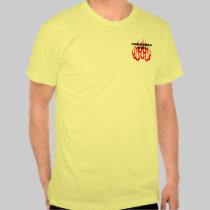 A Firefighter's Wife Flames t-shirts