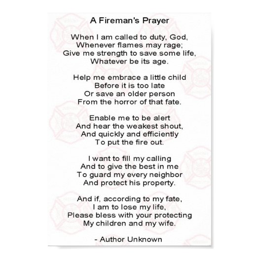 A firemans prayer posters