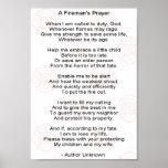 A firemans prayer posters
