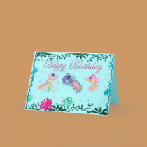 A Fish Family Birthday Card #2 by Perlyyyy A Fish Family Birthday Card #2