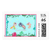 A Fish Family postage by Perlyyyy A Fish Family postage