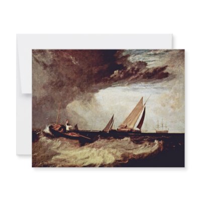 A Fisherman From Shoeburyness Preit A Flatboat Fro Custom Invitations by Artcollection