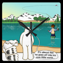 A fisherman's world wall clocks