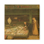 A Fishmonger's Shop by Frederick Walker Magnets