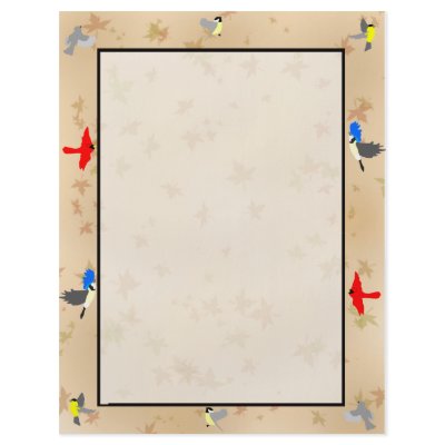A flock of birds personalized flyer by cluckcluckhen