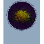 A Flower in the Dark Purple Design T-shirt