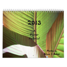 A Flower Pictorial Wall Calendar