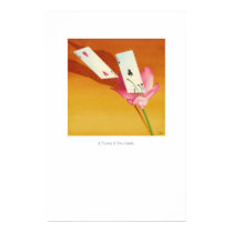 A Flower & Two Cards posters