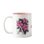 A for Azalea Flower Monogram and Name Mug