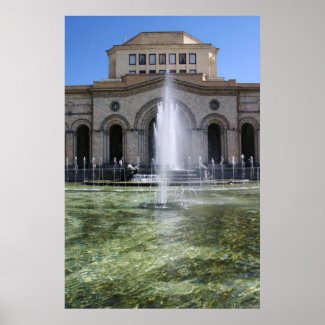 A fountain in Yerevan print